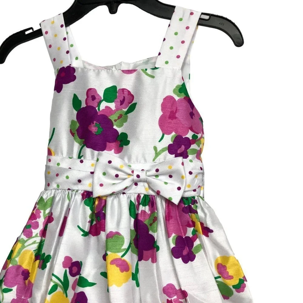 $68‎ JAYNE COPELAND GIRLS FLORAL DRESS SIZE 4 NEW WITH TAG